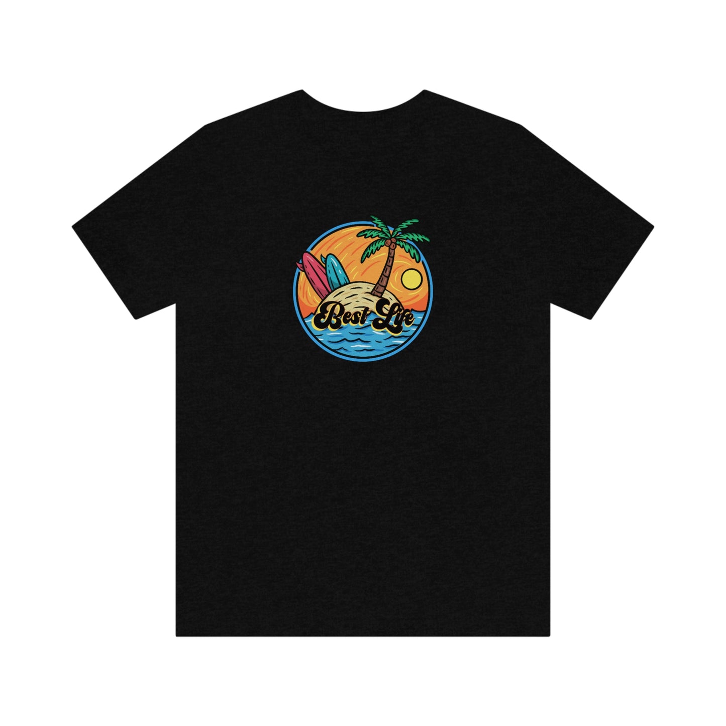 Best Life- Surfer Island Unisex Jersey Short Sleeve Tee
