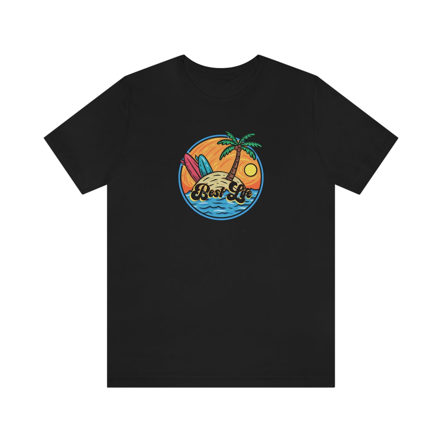 Best Life- Surfer Island Unisex Jersey Short Sleeve Tee