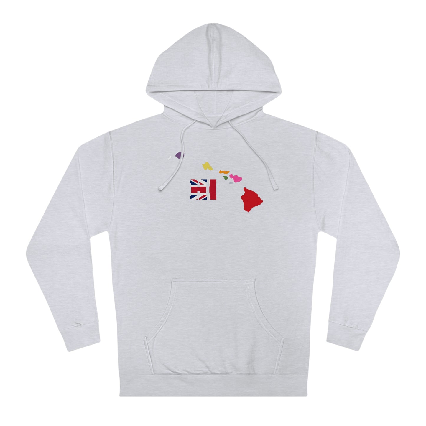 State Love-Hawaii Red/Blue Variation Unisex Hooded Sweatshirt