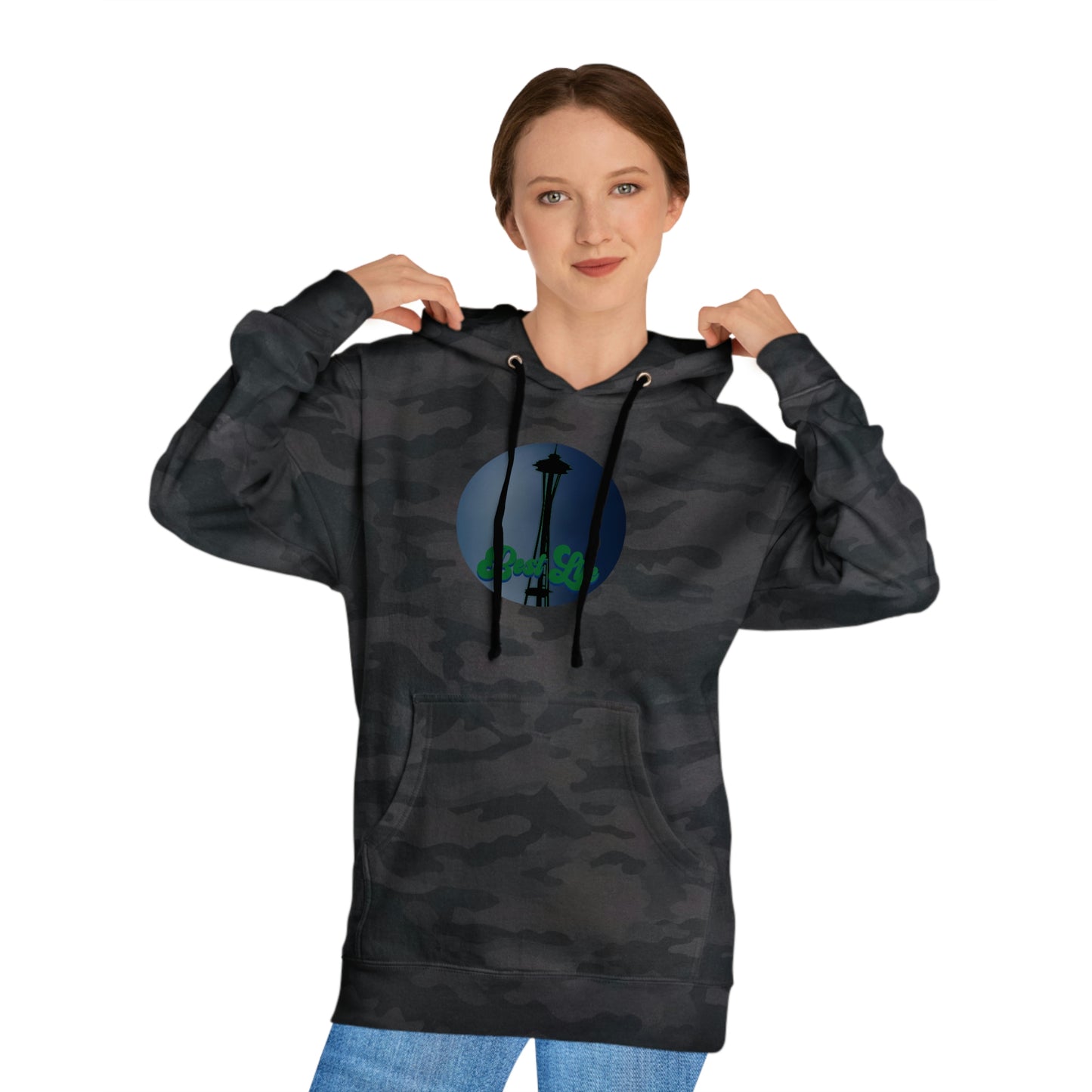 Best Life- Space Needle Unisex Hooded Sweatshirt