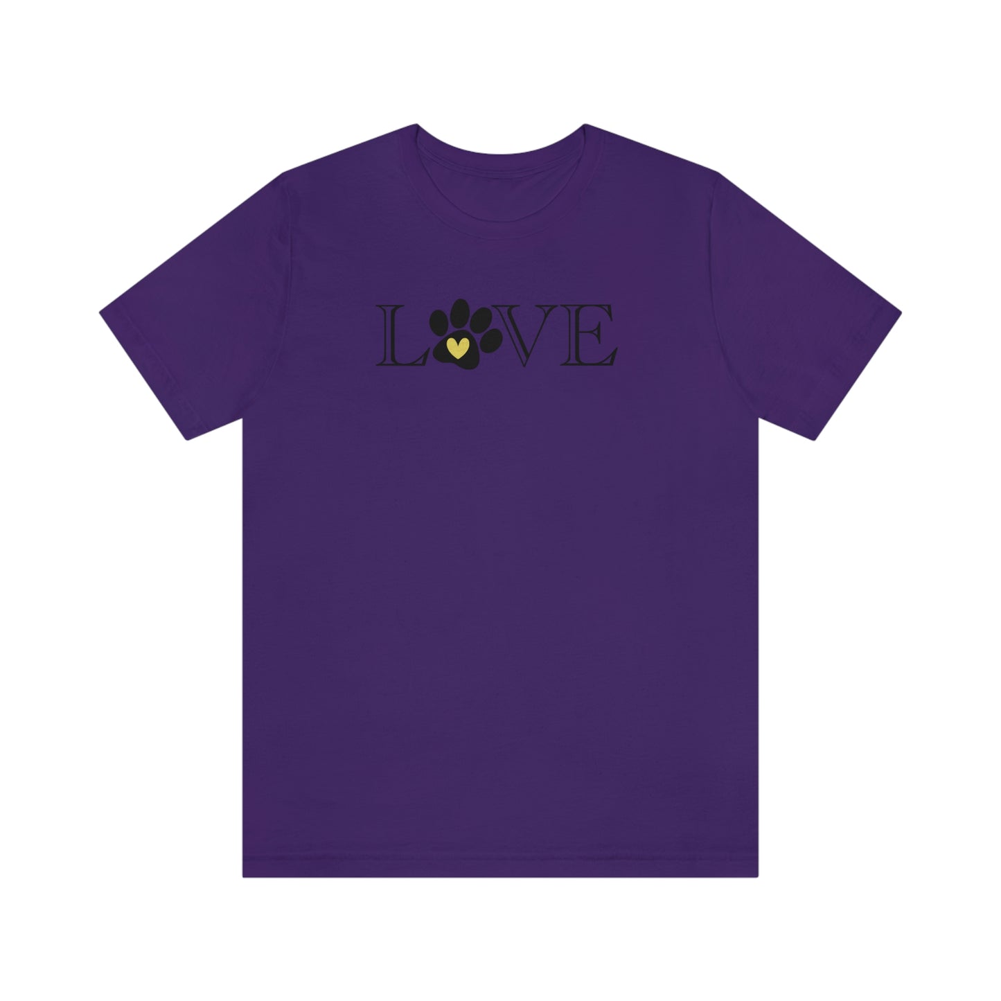 NWT Paw Print Yellow Unisex Jersey Short Sleeve Tee