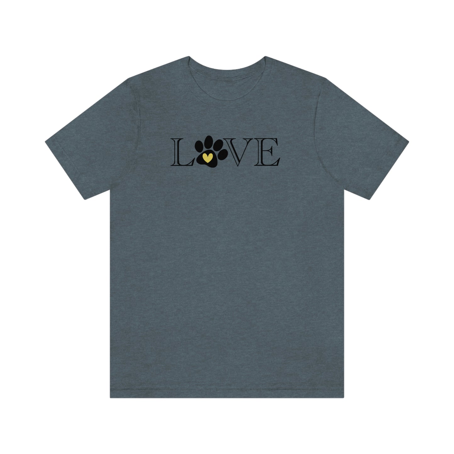 NWT Paw Print Yellow Unisex Jersey Short Sleeve Tee
