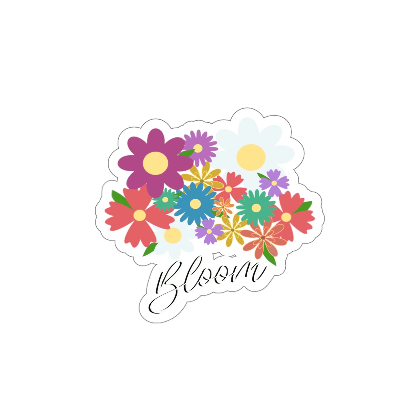 NWT- Bloom Bouquet Kiss-Cut Stickers