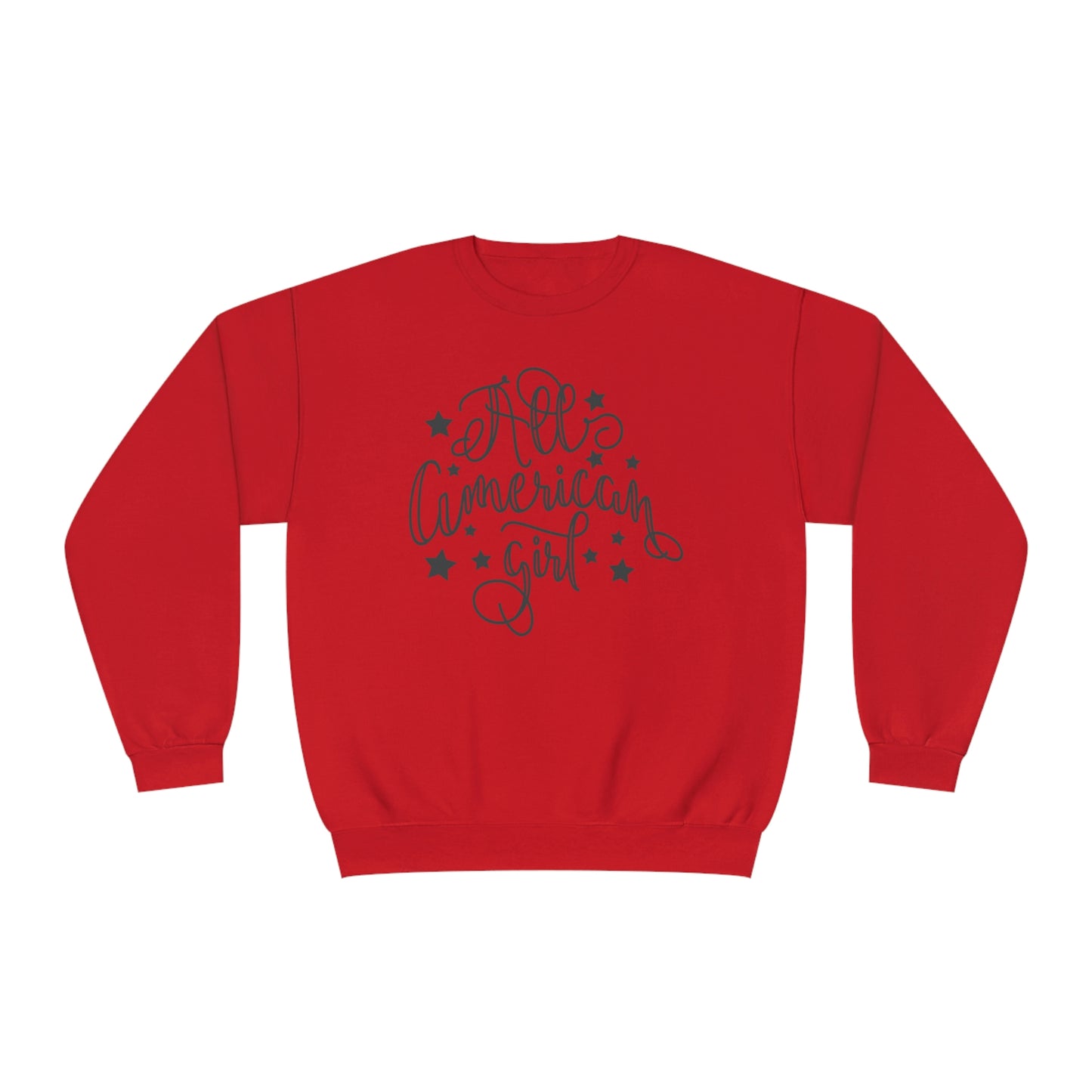 NWT- All American Girl Unisex NuBlend® Crewneck Sweatshirt