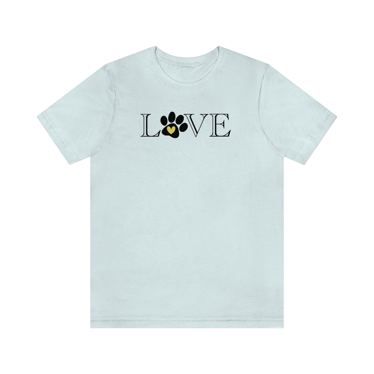 NWT Paw Print Yellow Unisex Jersey Short Sleeve Tee