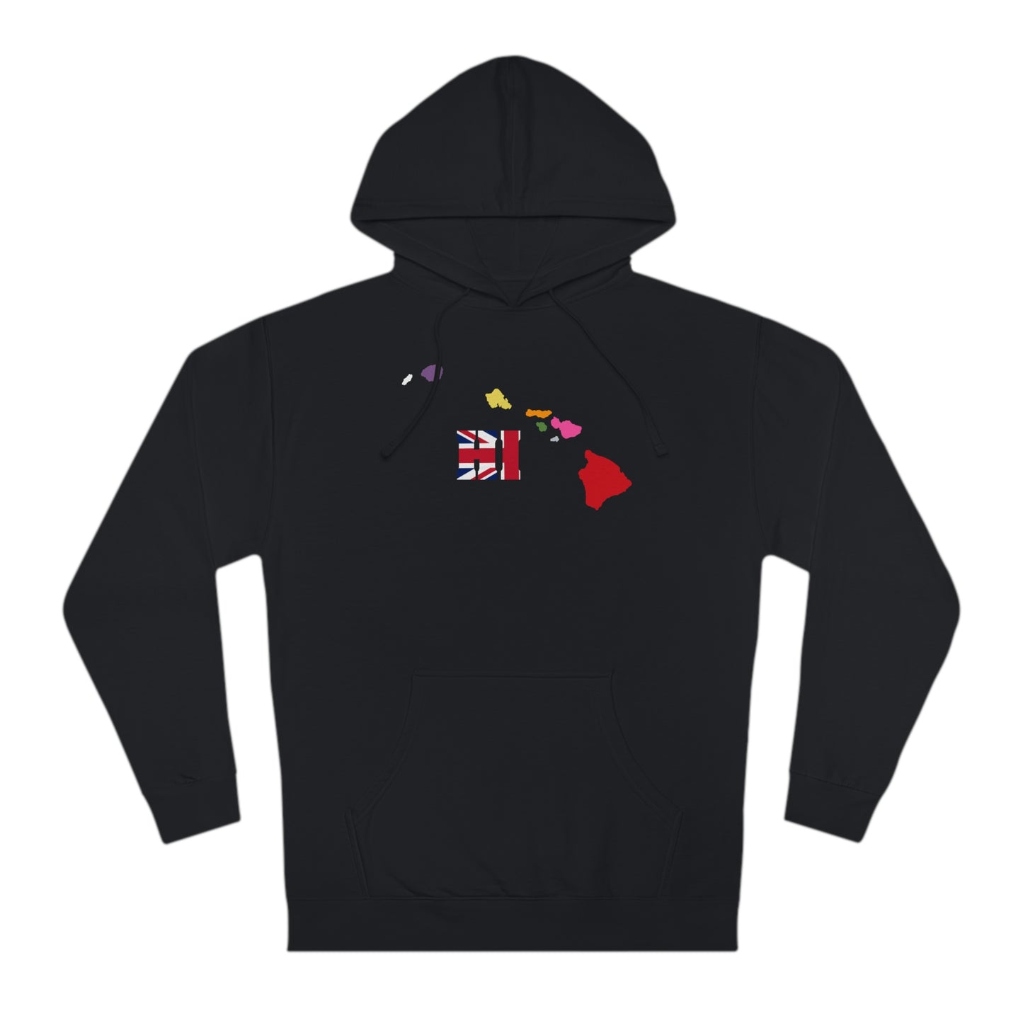 State Love-Hawaii Red/Blue Variation Unisex Hooded Sweatshirt