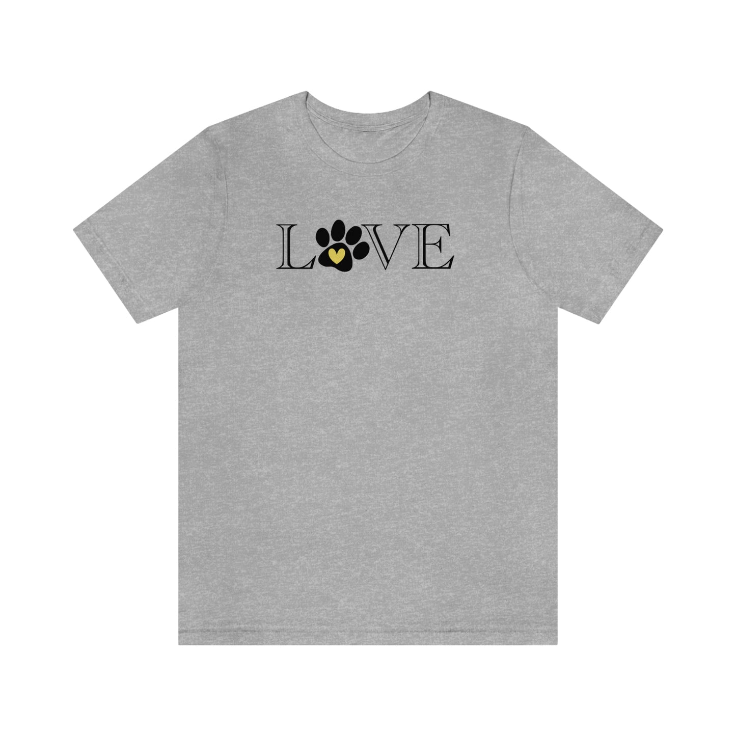 NWT Paw Print Yellow Unisex Jersey Short Sleeve Tee