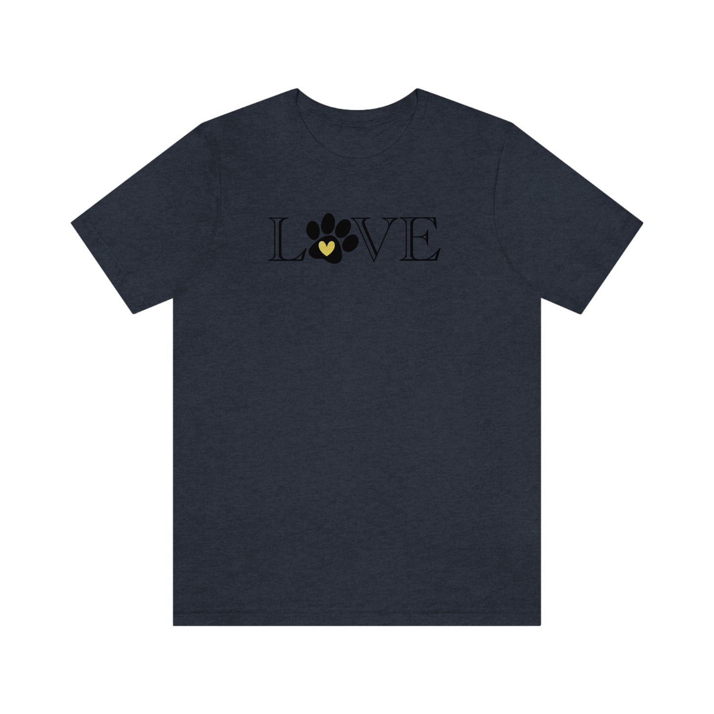 NWT Paw Print Yellow Unisex Jersey Short Sleeve Tee