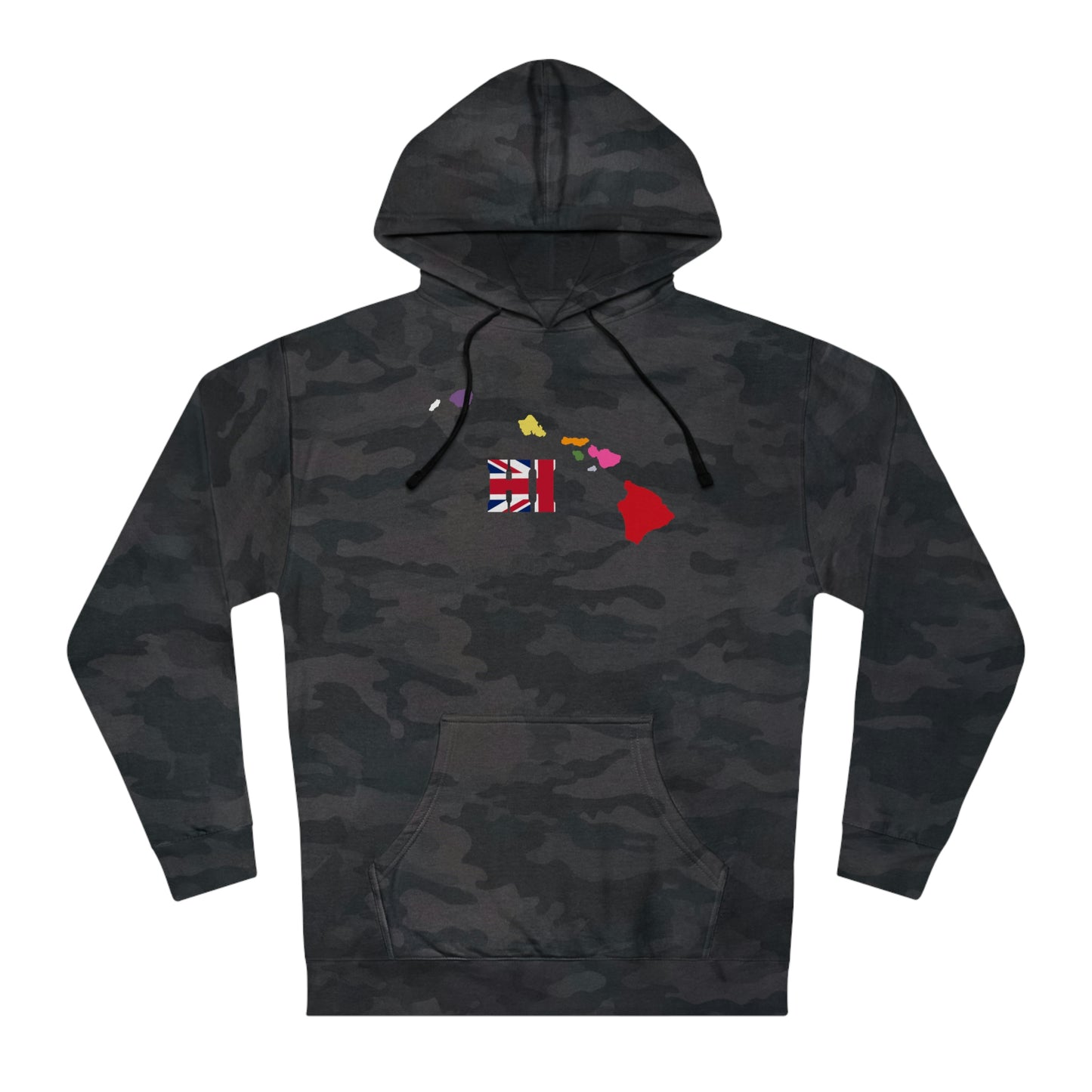 State Love-Hawaii Red/Blue Variation Unisex Hooded Sweatshirt