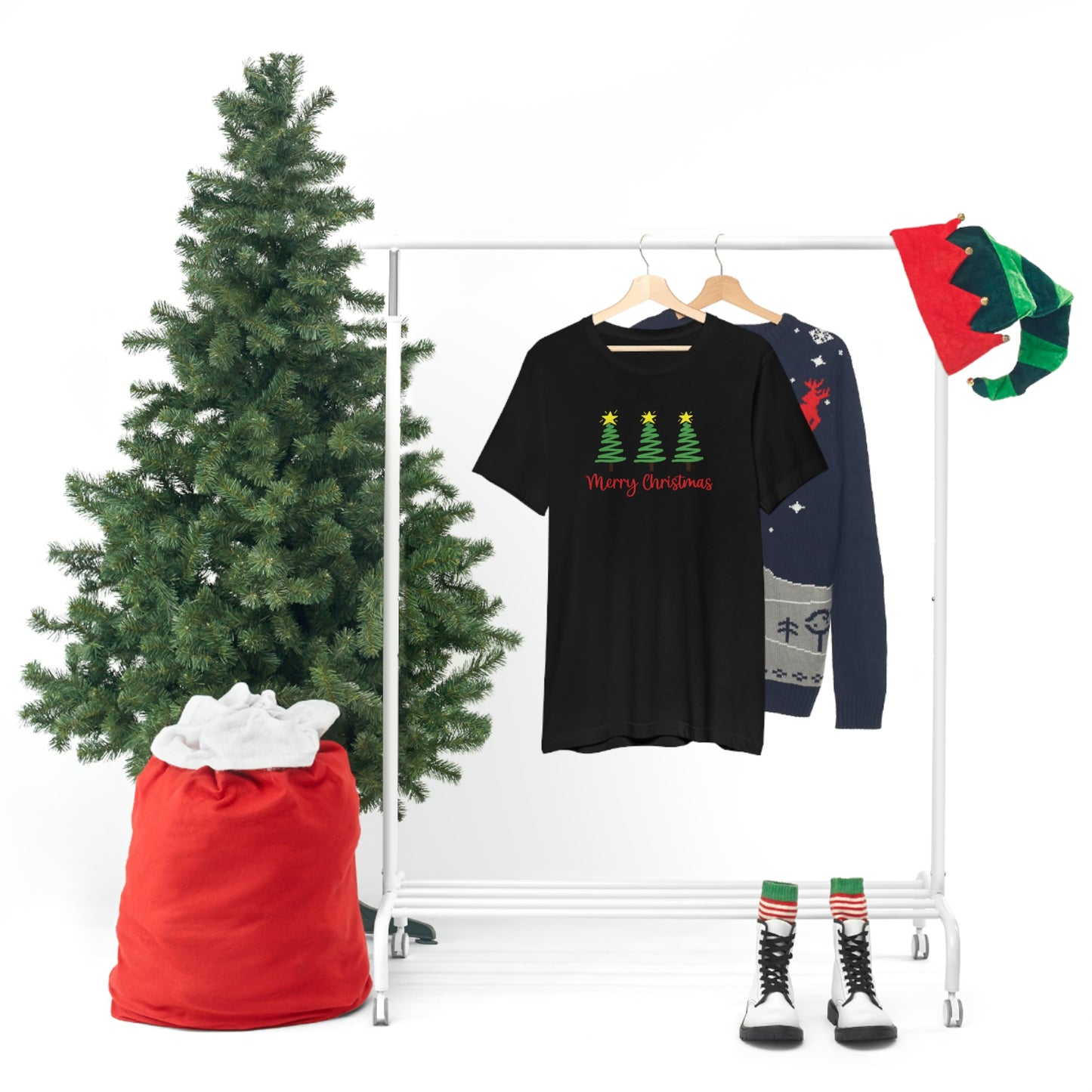 Holiday Merry Christmas Unisex Jersey Short Sleeve Tee