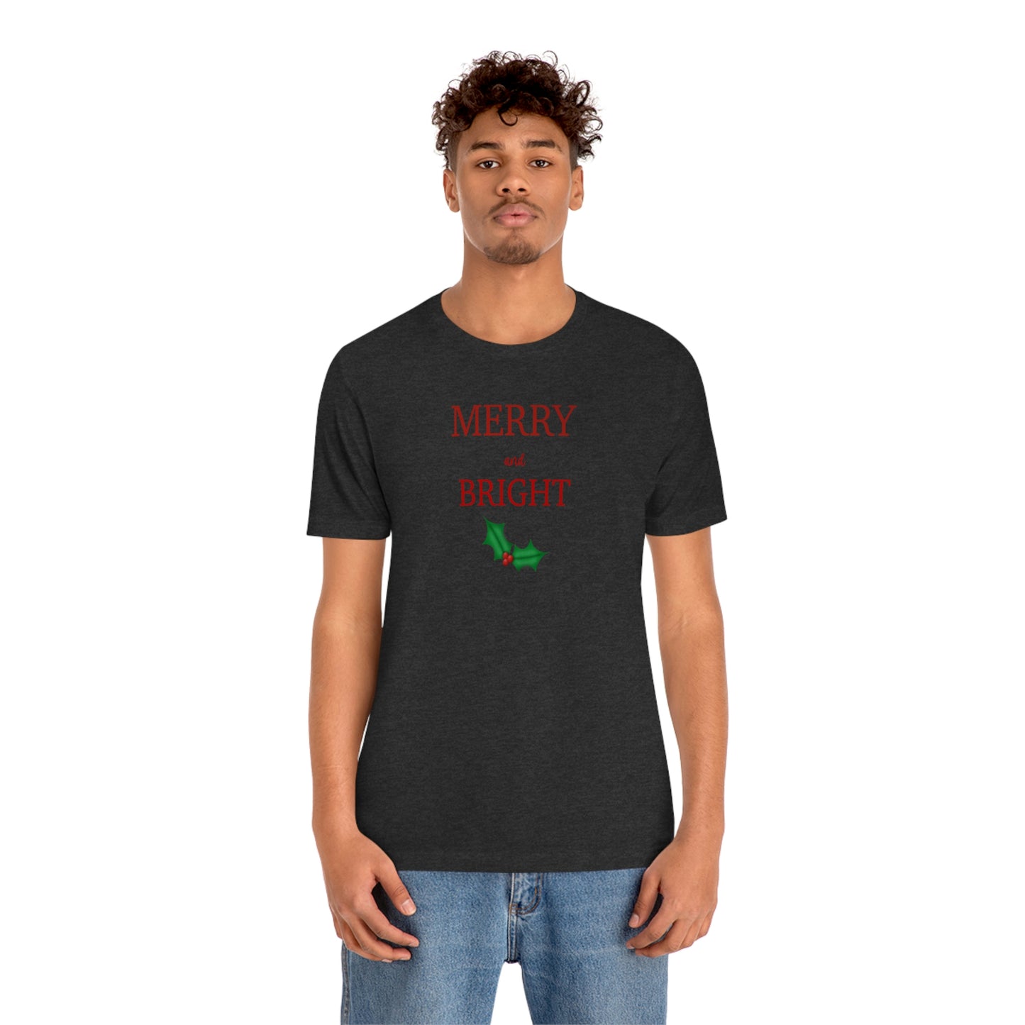 Holiday Merry Unisex Jersey Short Sleeve Tee