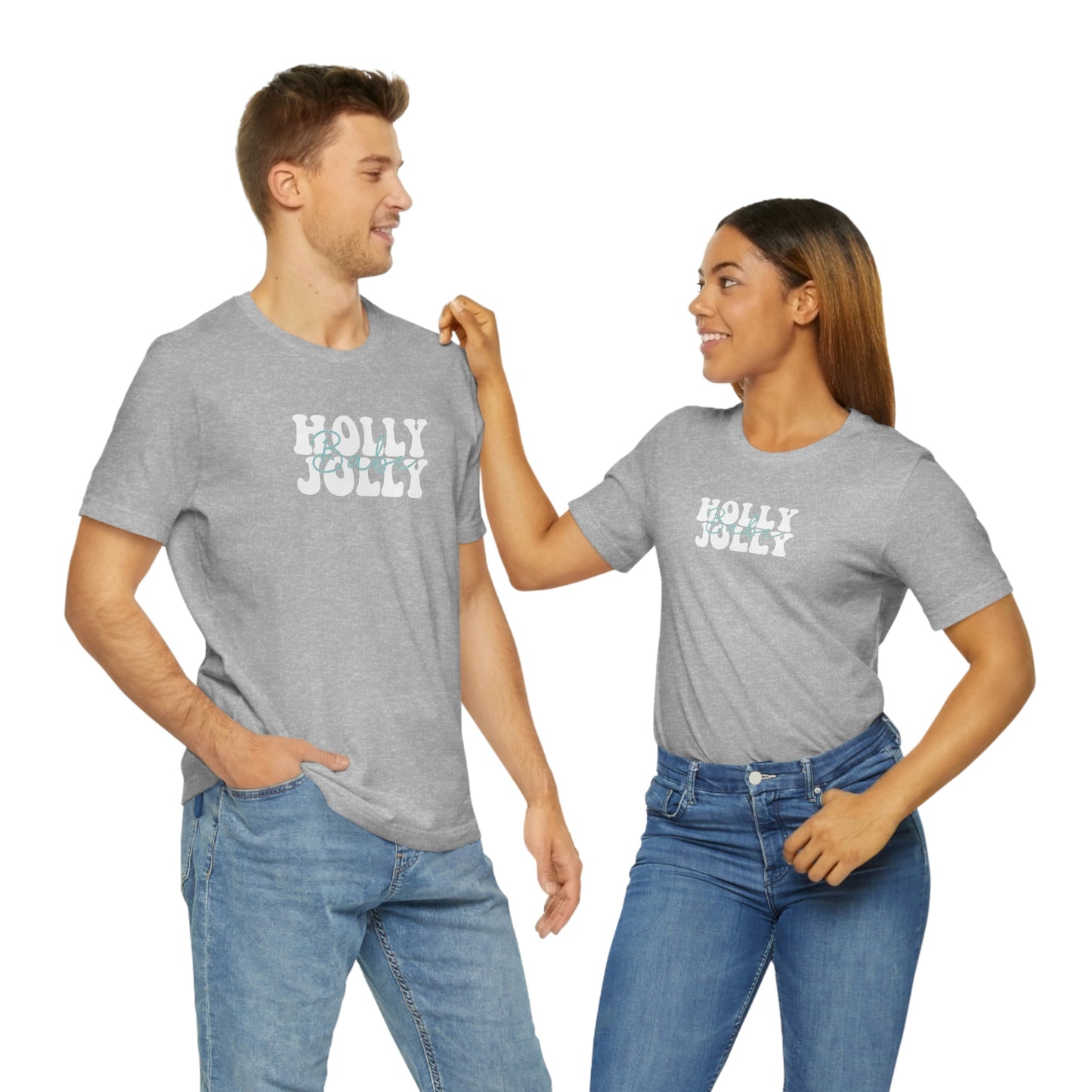 Holiday Holly Jolly Babe Unisex Jersey Short Sleeve Tee