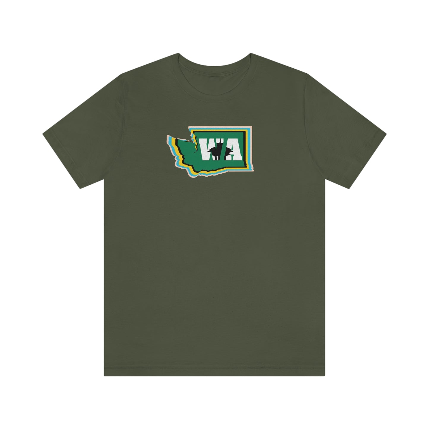 State Love- Washington Alternate Green SN Unisex Jersey Short Sleeve Tee