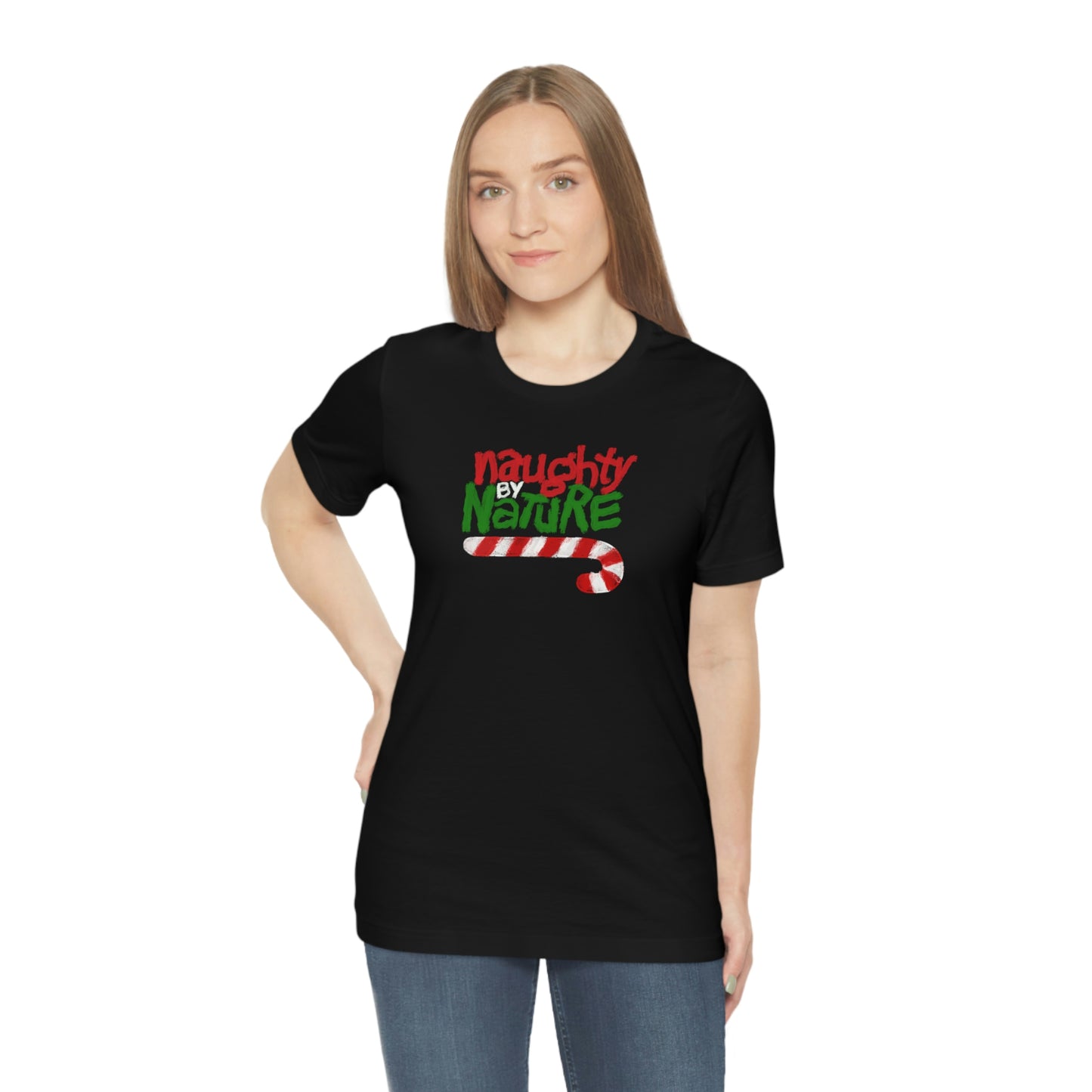 Holiday- Naughty by Nature Christmas Unisex Jersey Short Sleeve Tee