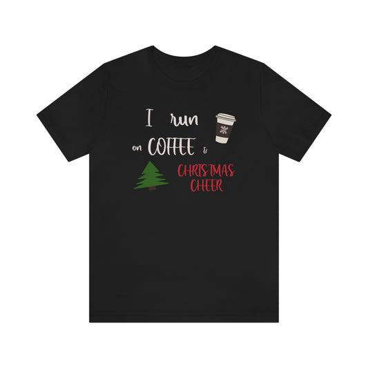 Holiday Coffee and Cheer Unisex Jersey Short Sleeve Tee