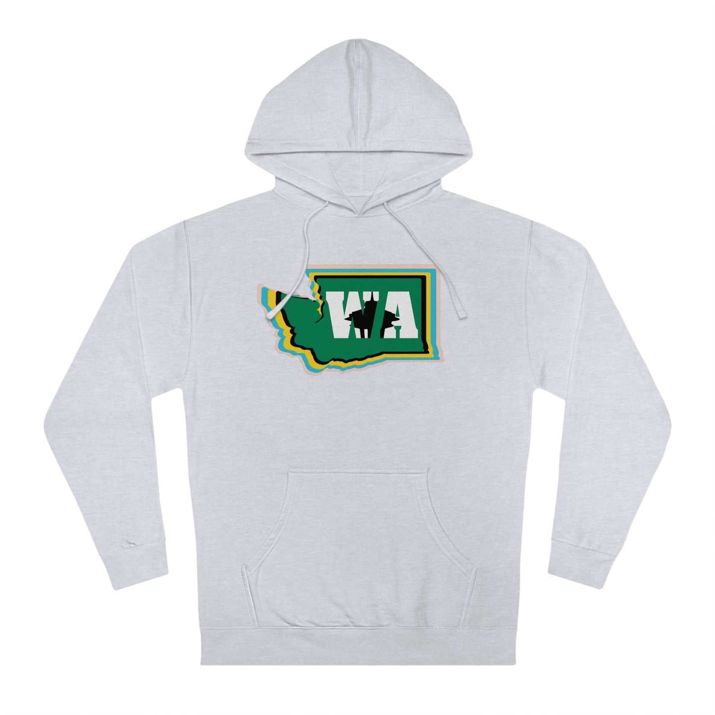 State Love- Washington Alternate Green SN Unisex Hooded Sweatshirt