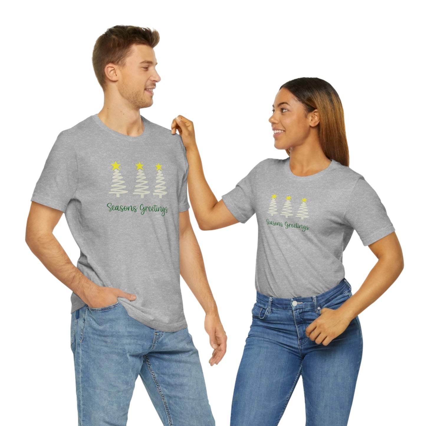 Holiday Seasons Greetings Unisex Jersey Short Sleeve Tee