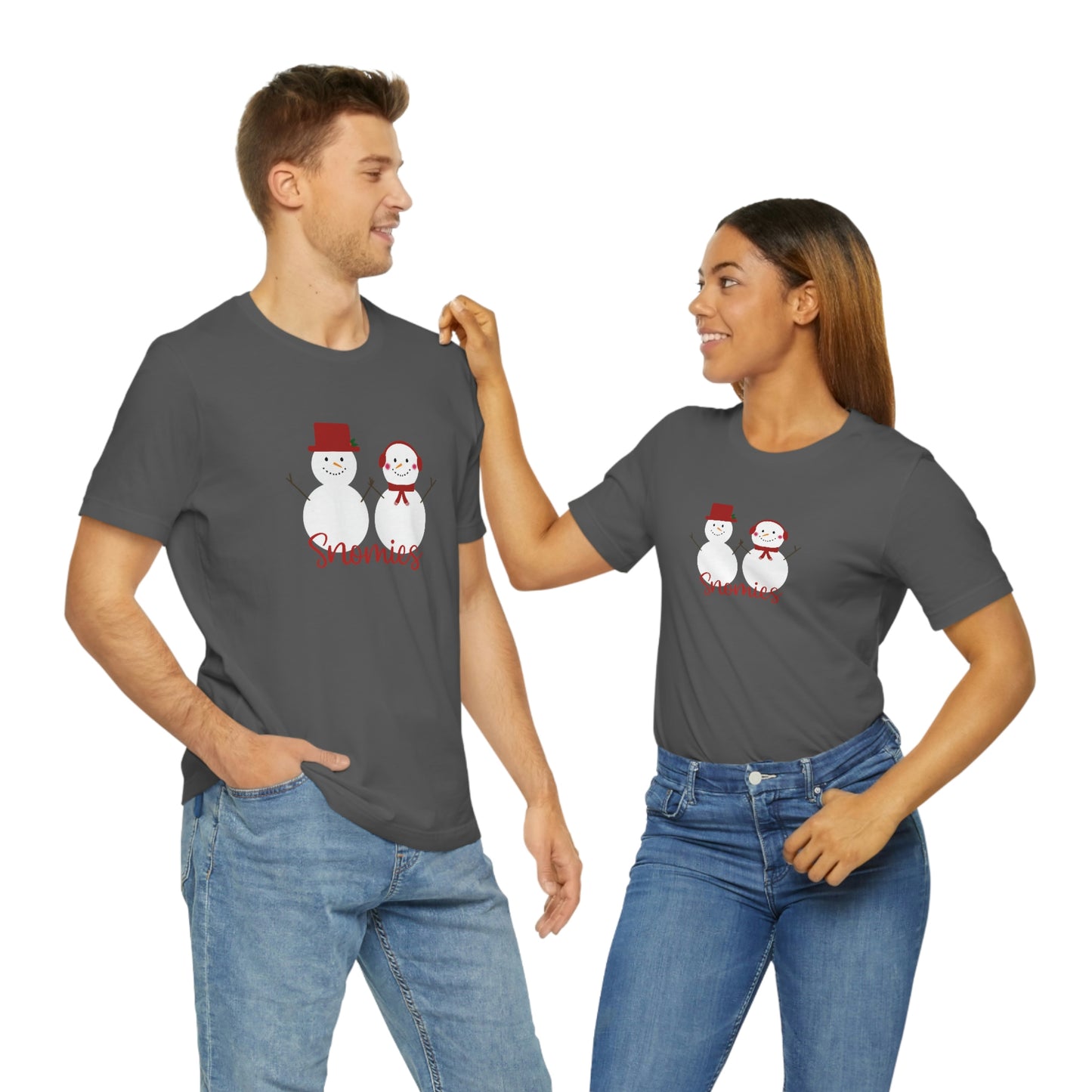 Holiday Red Snomies Unisex Jersey Short Sleeve Tee