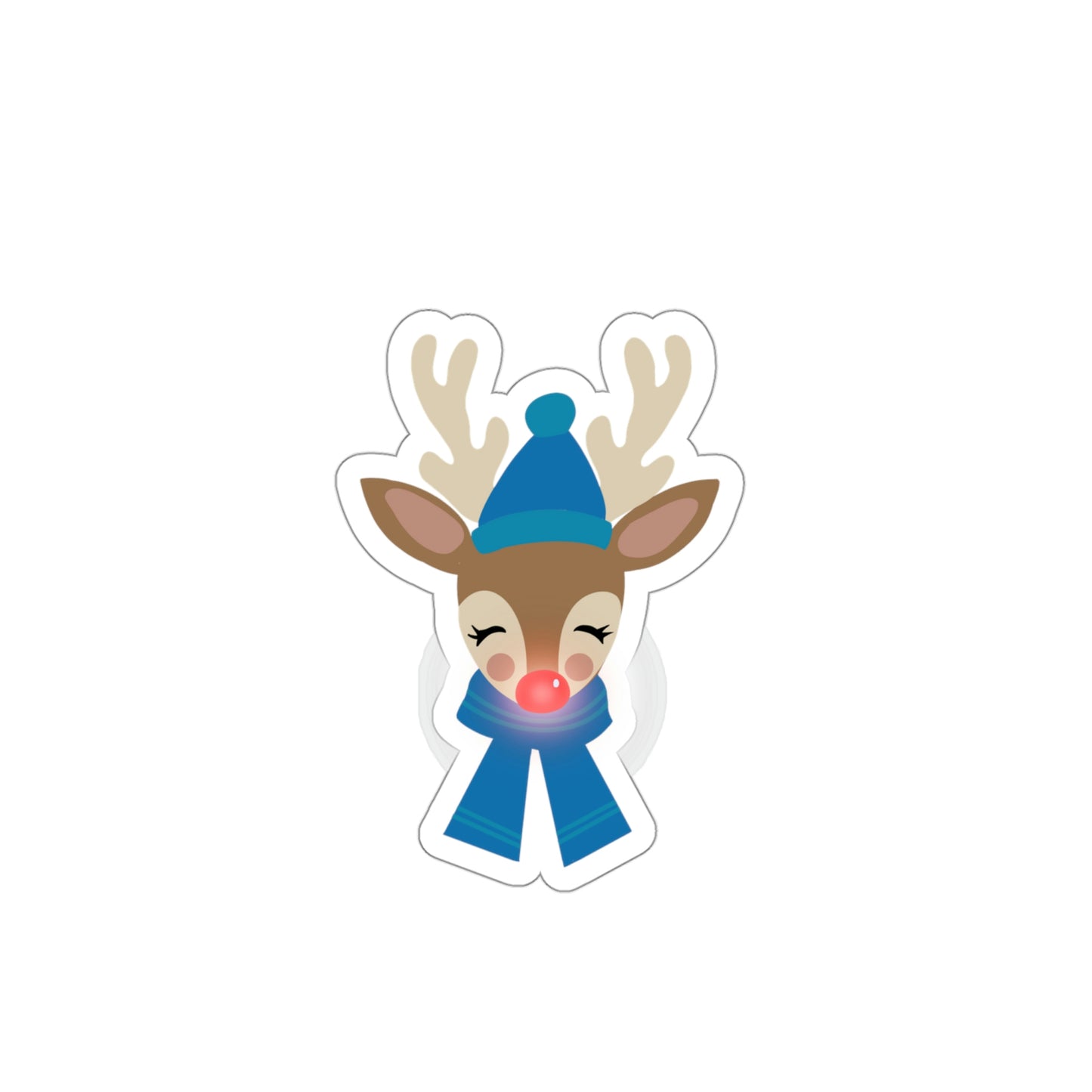 NWT- Reindeer Blue Kiss-Cut Stickers