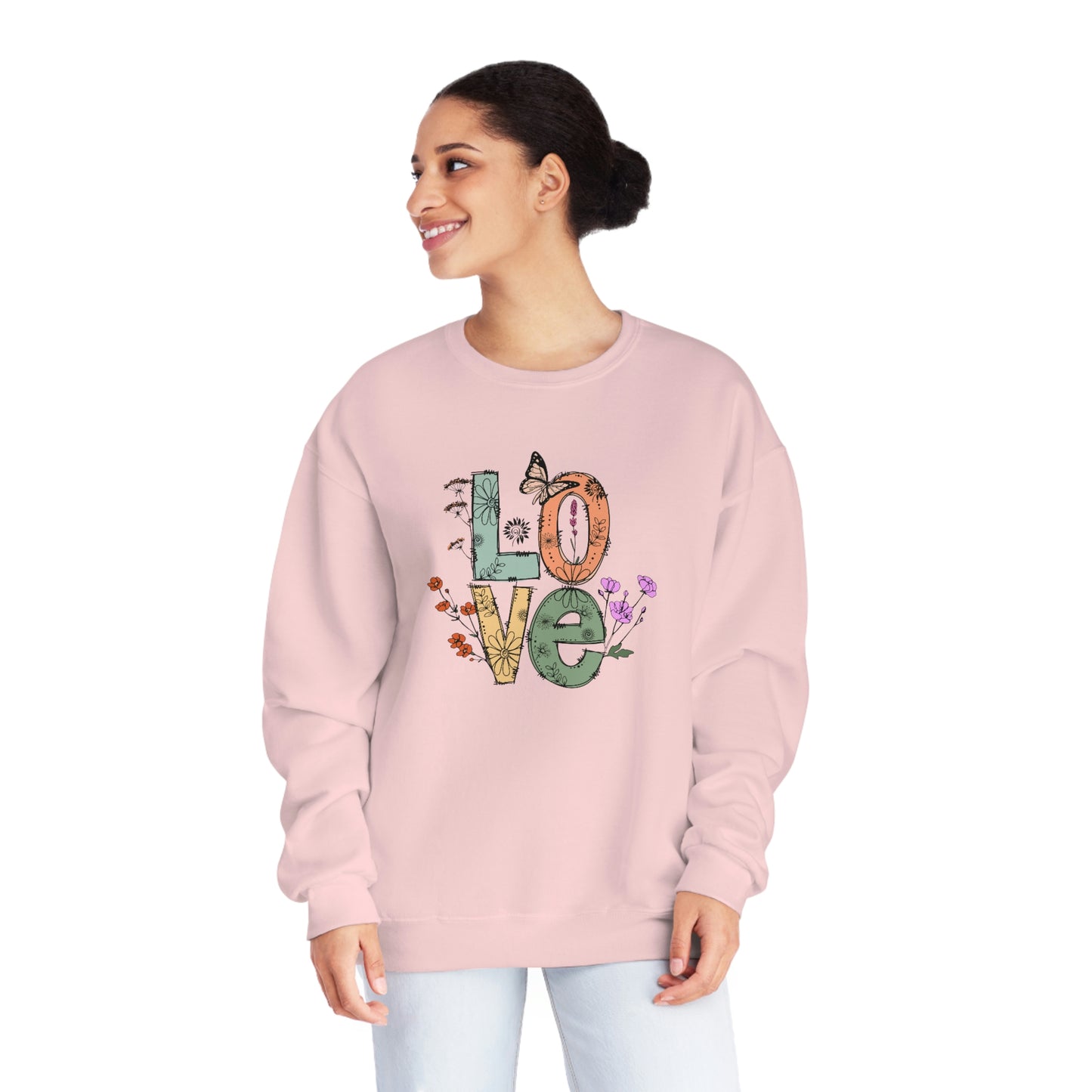 NWT - Wildflowers Love Unisex NuBlend® Crewneck Sweatshirt