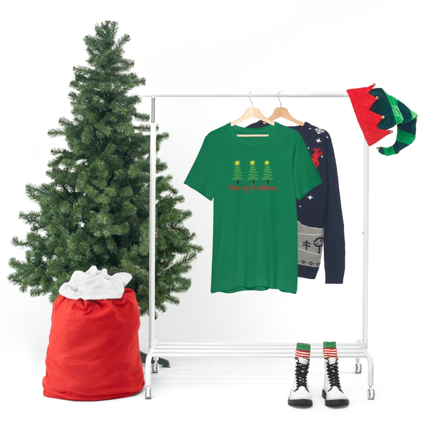 Holiday Merry Christmas Unisex Jersey Short Sleeve Tee