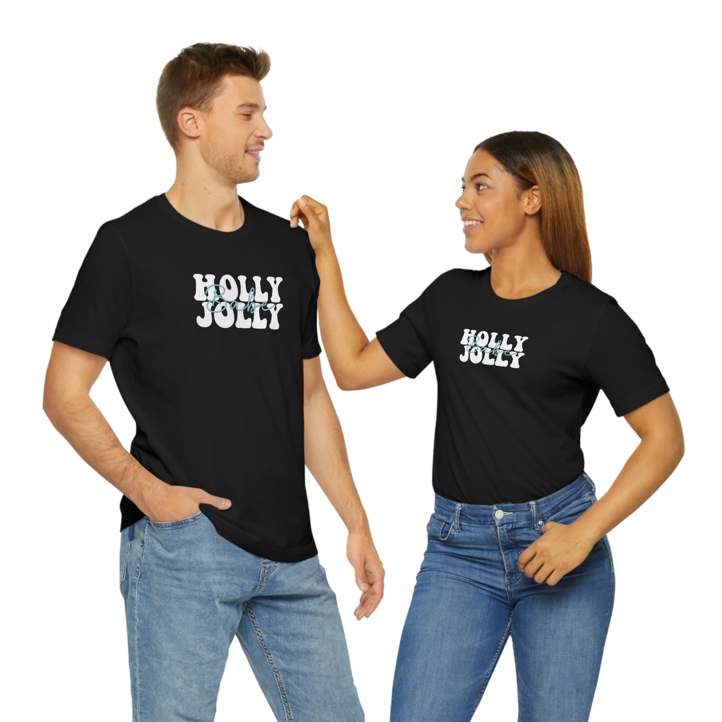 Holiday Holly Jolly Babe Unisex Jersey Short Sleeve Tee