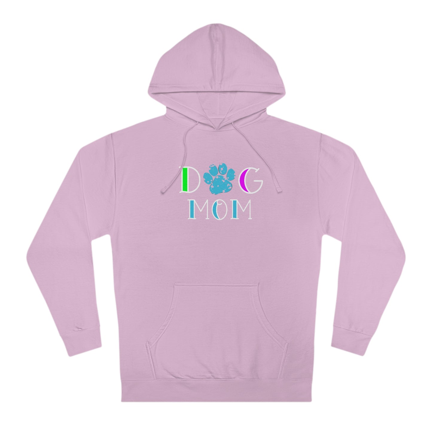 NWT Dog Mom Blue Unisex Hooded Sweatshirt