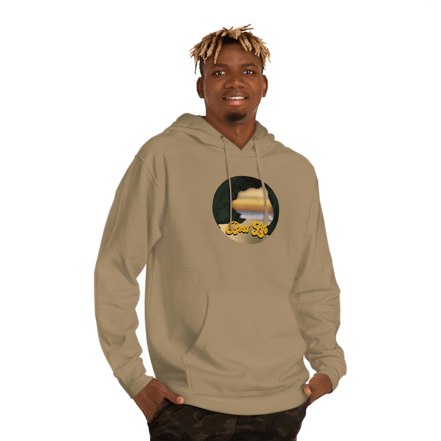 Best Life- Beach Cave Unisex Hooded Sweatshirt