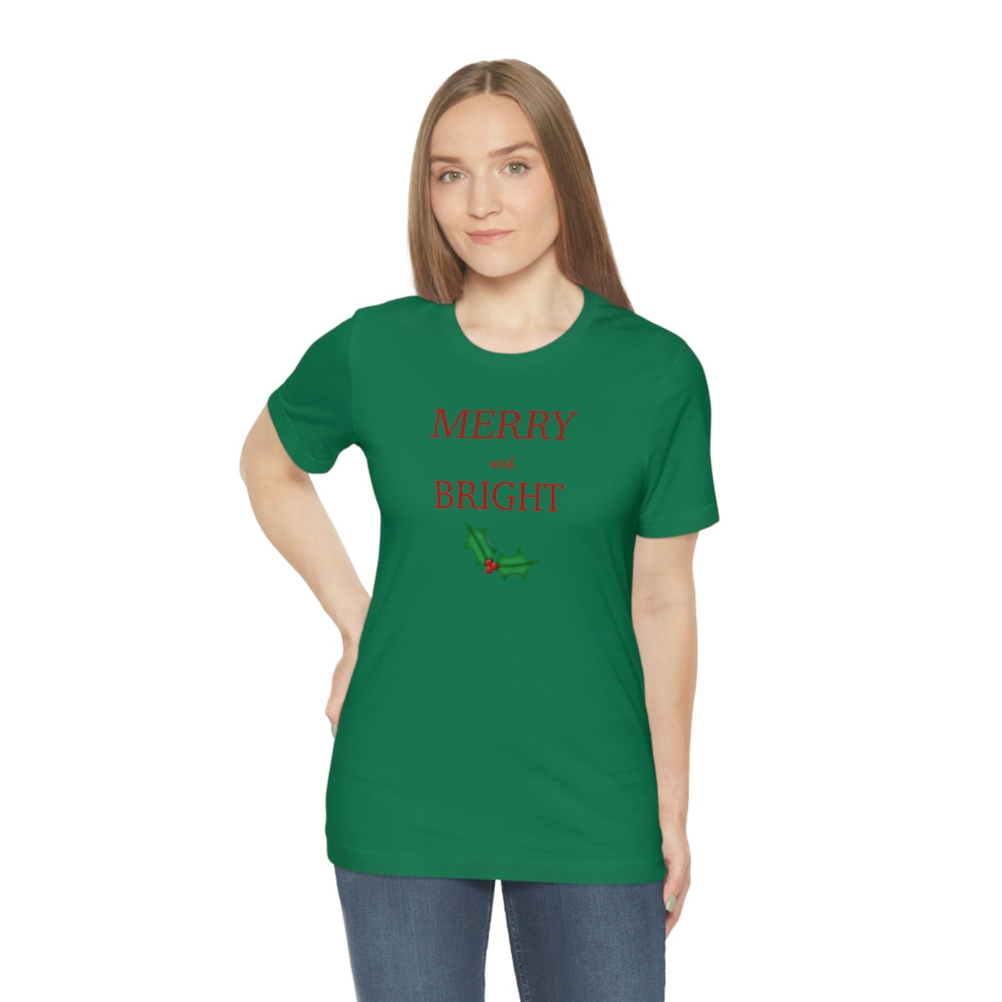 Holiday Merry Unisex Jersey Short Sleeve Tee