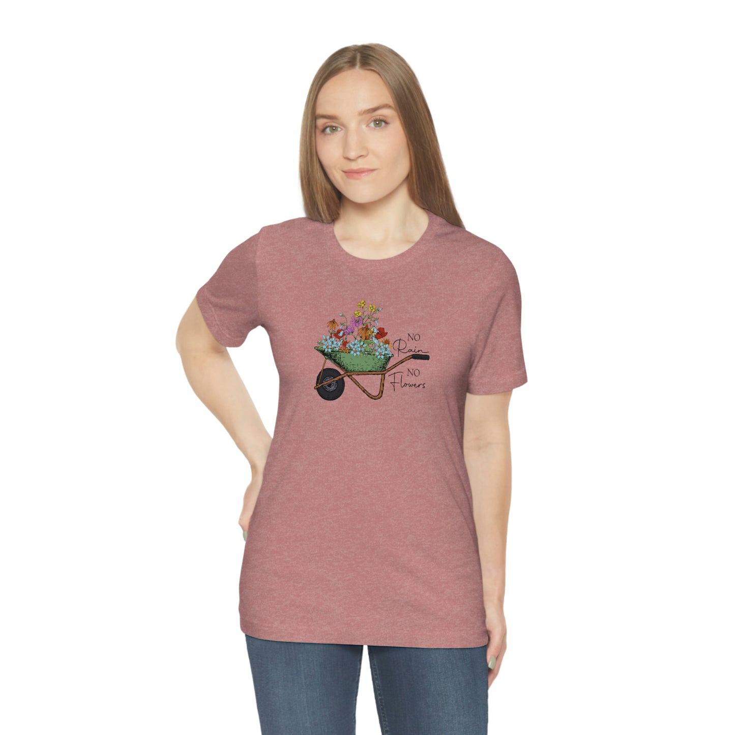 NWT - Wildflowers No Rain Unisex Jersey Short Sleeve Tee