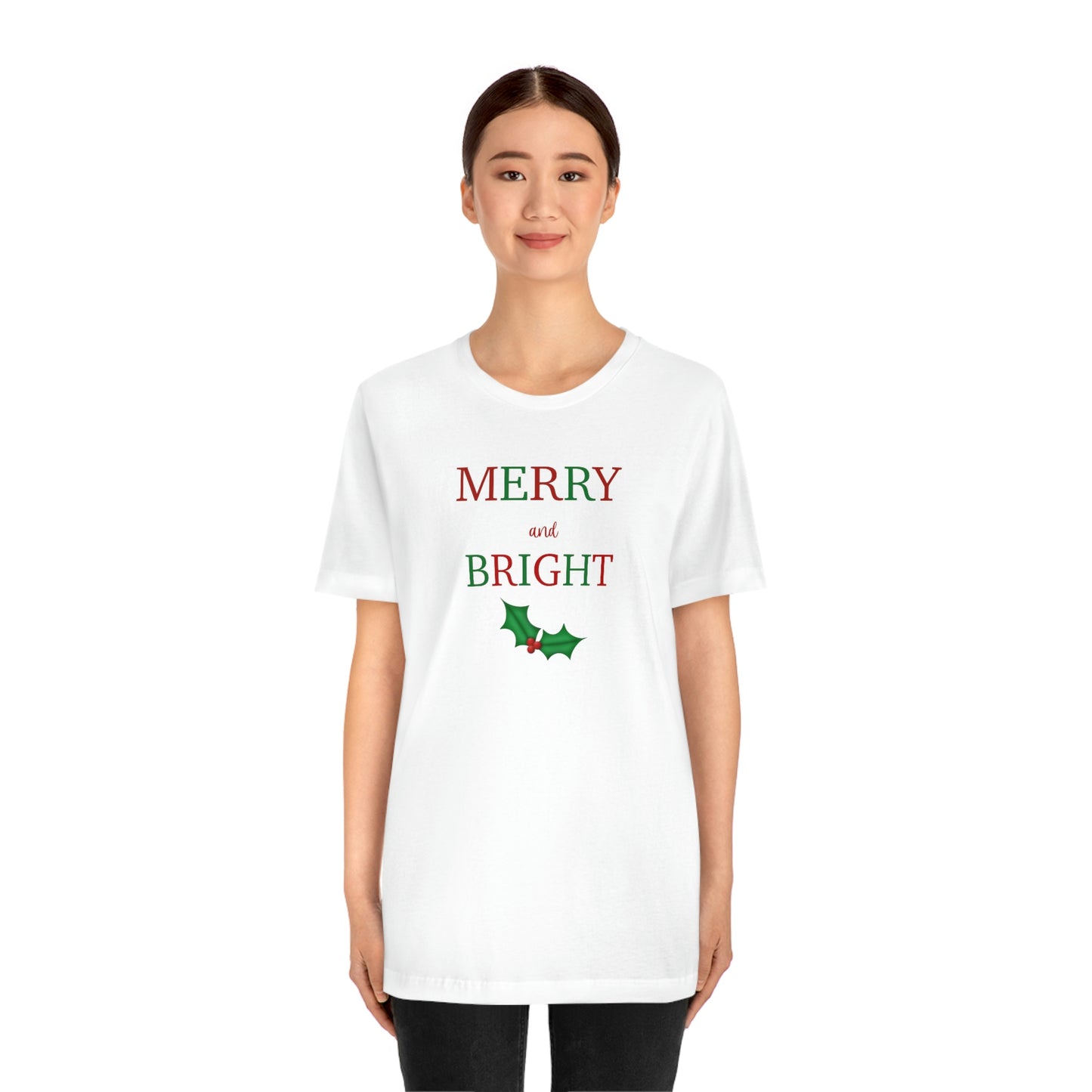 Holiday Merry 1 Unisex Jersey Short Sleeve Tee