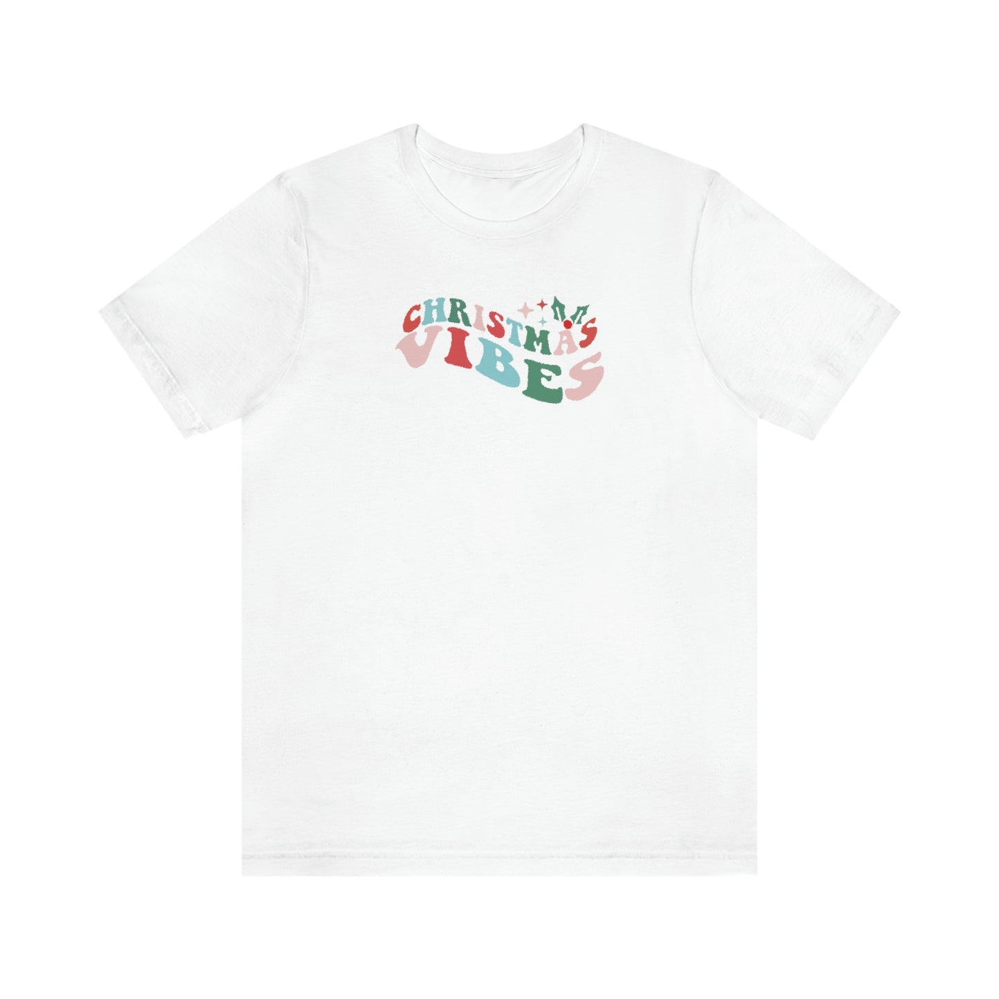 Holiday Christmas Vibes Unisex Jersey Short Sleeve Tee