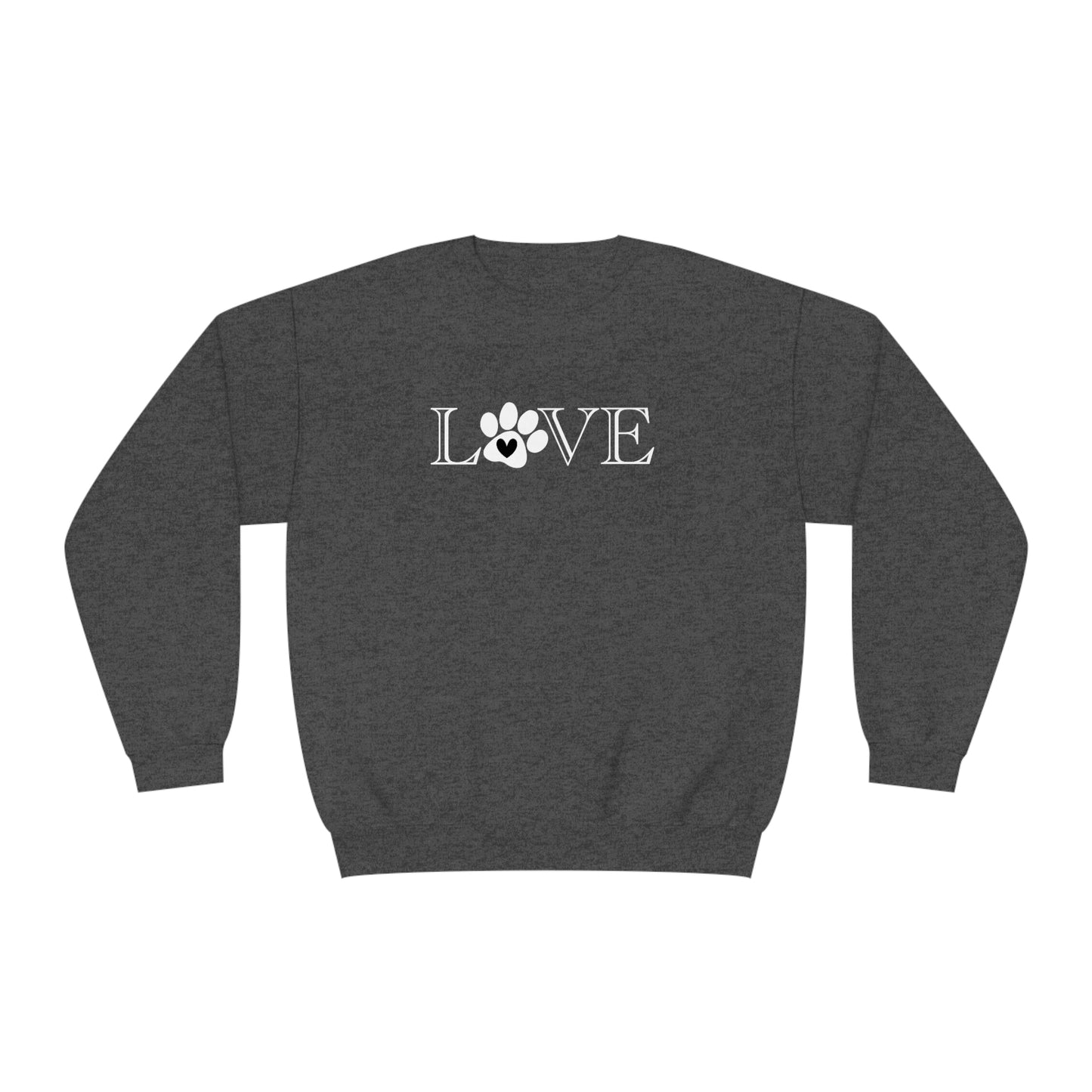 NWT- Puppy Love White  Unisex NuBlend® Crewneck Sweatshirt