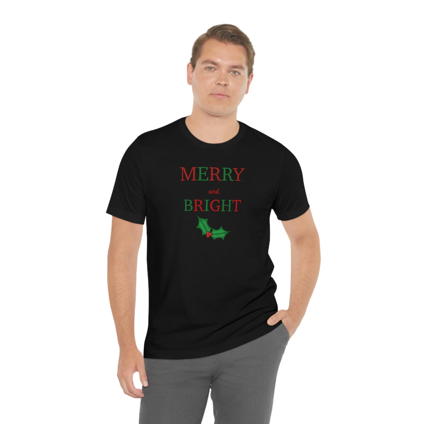 Holiday Merry 1 Unisex Jersey Short Sleeve Tee