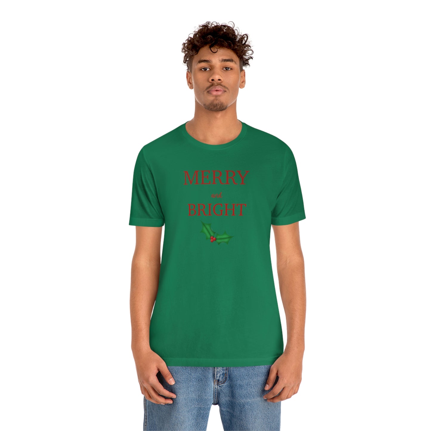 Holiday Merry Unisex Jersey Short Sleeve Tee