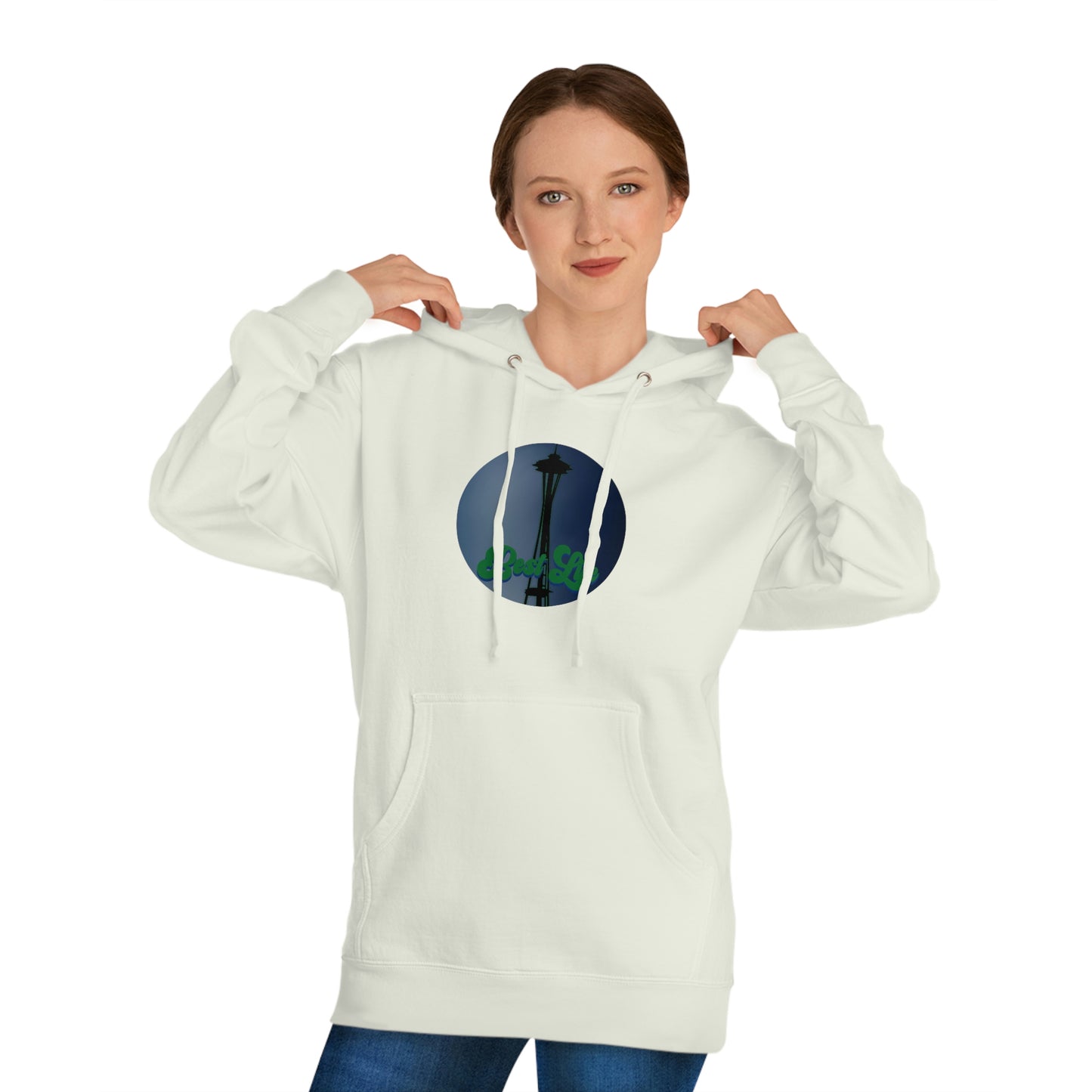 Best Life- Space Needle Unisex Hooded Sweatshirt