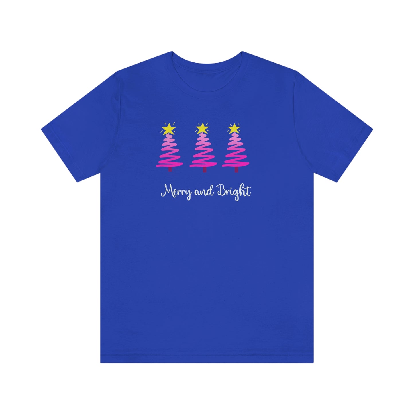 Holiday Merry and Bright Unisex Jersey Short Sleeve Tee