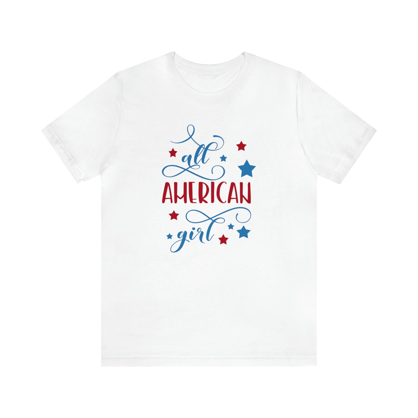 NWT- All American Girl Unisex Jersey Short Sleeve Tee