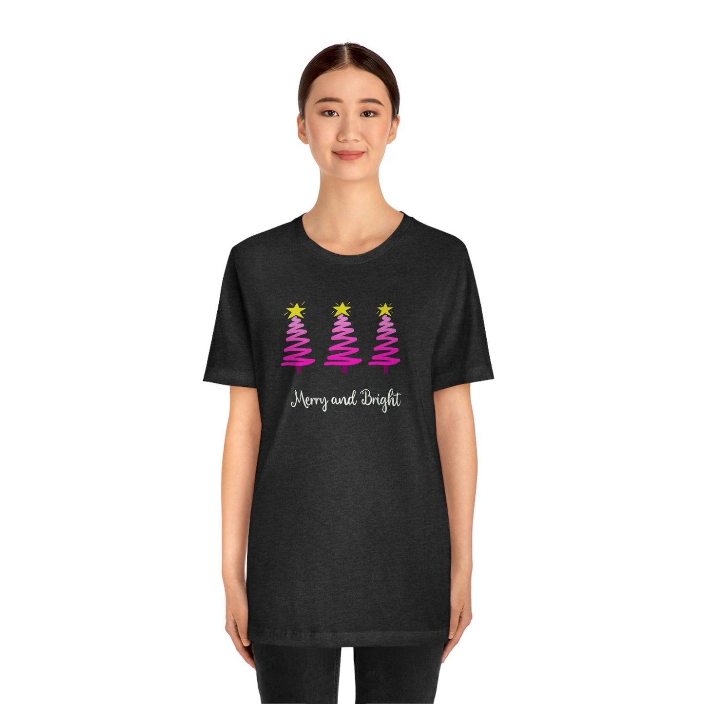 Holiday Merry and Bright Unisex Jersey Short Sleeve Tee