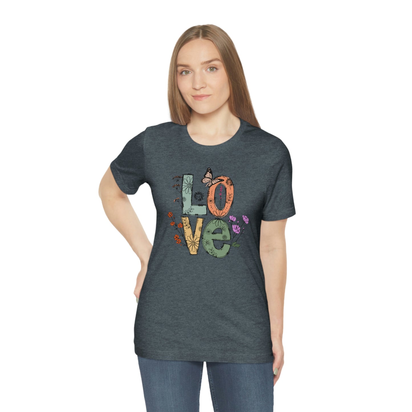 NWT - Wildflowers Love Unisex Jersey Short Sleeve Tee