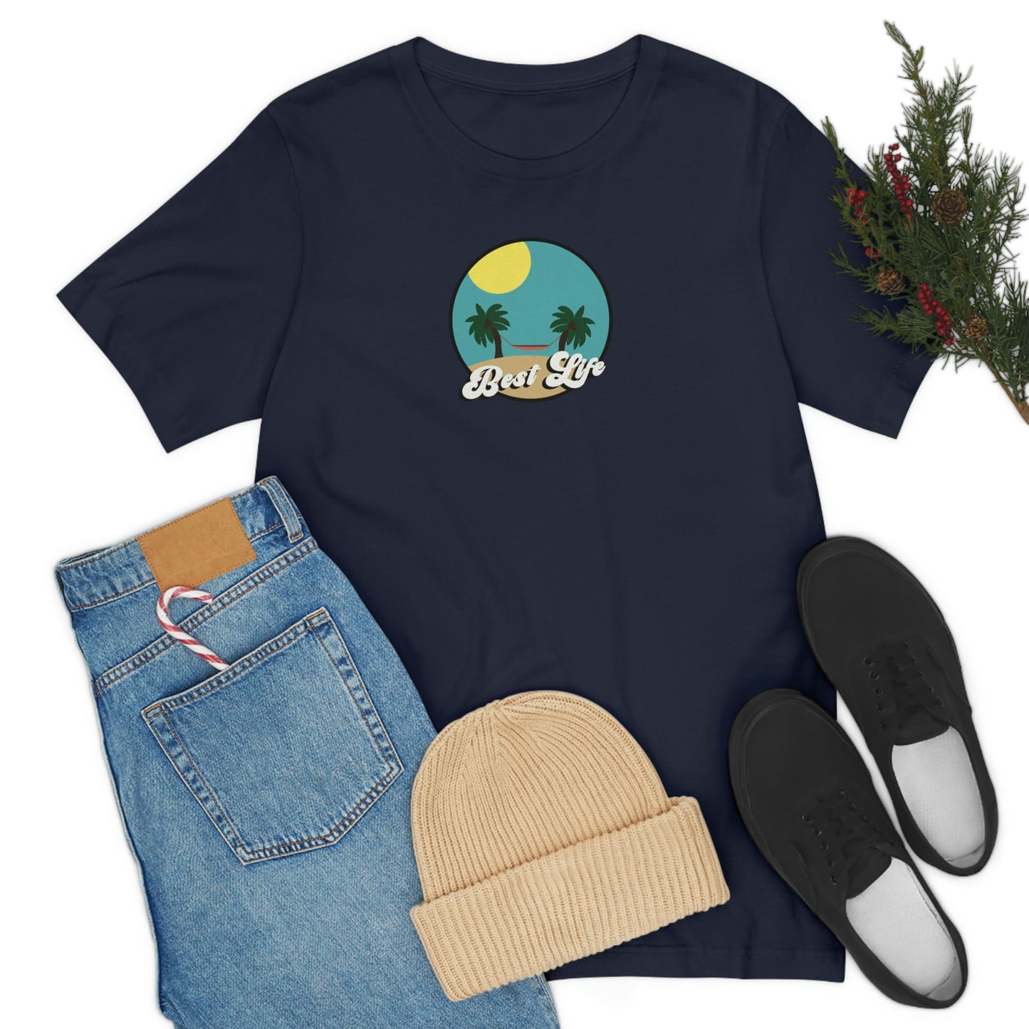 Best Life- Palm Trees Unisex Jersey Short Sleeve Tee