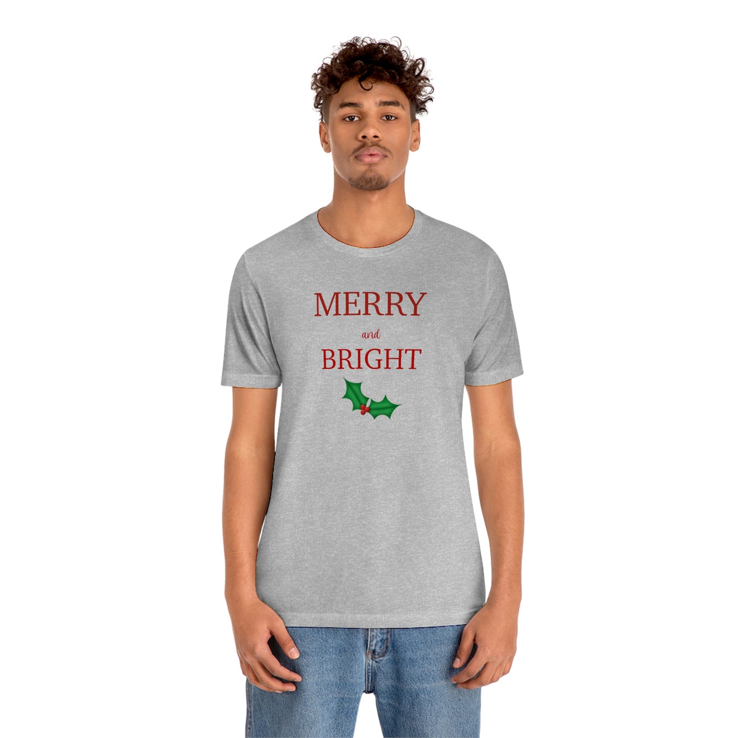 Holiday Merry Unisex Jersey Short Sleeve Tee