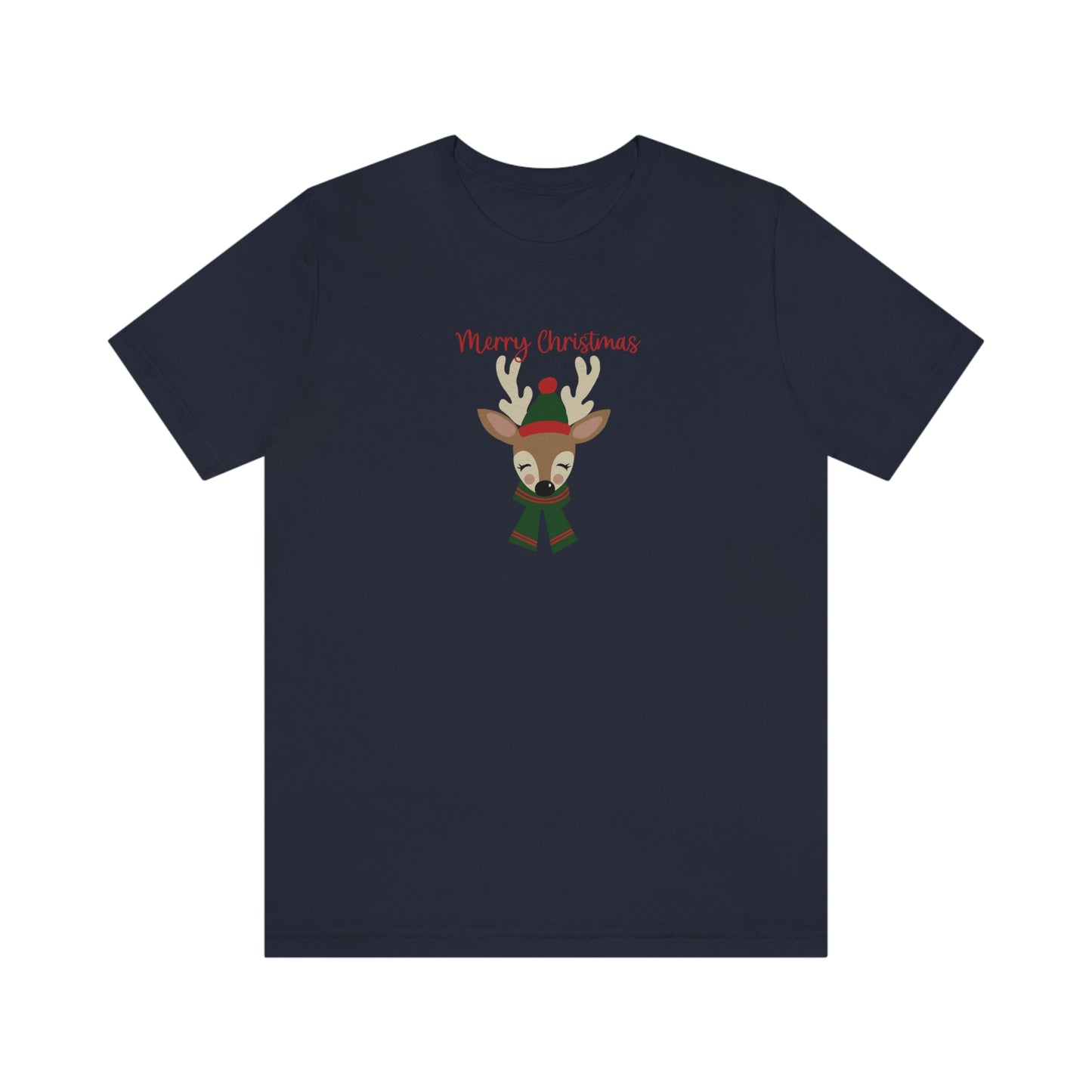 Holiday Reindeer 2 Unisex Jersey Short Sleeve Tee