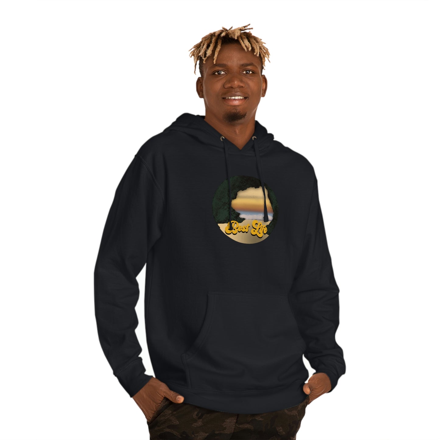 Best Life- Beach Cave Unisex Hooded Sweatshirt