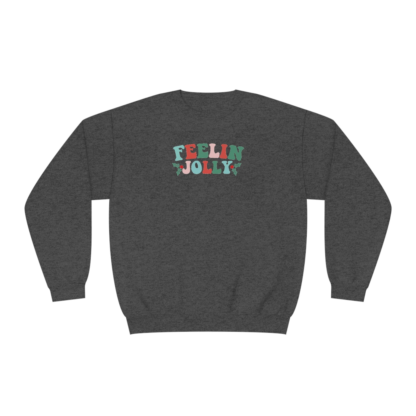 NWT-Feelin Jolly Unisex NuBlend® Crewneck Sweatshirt