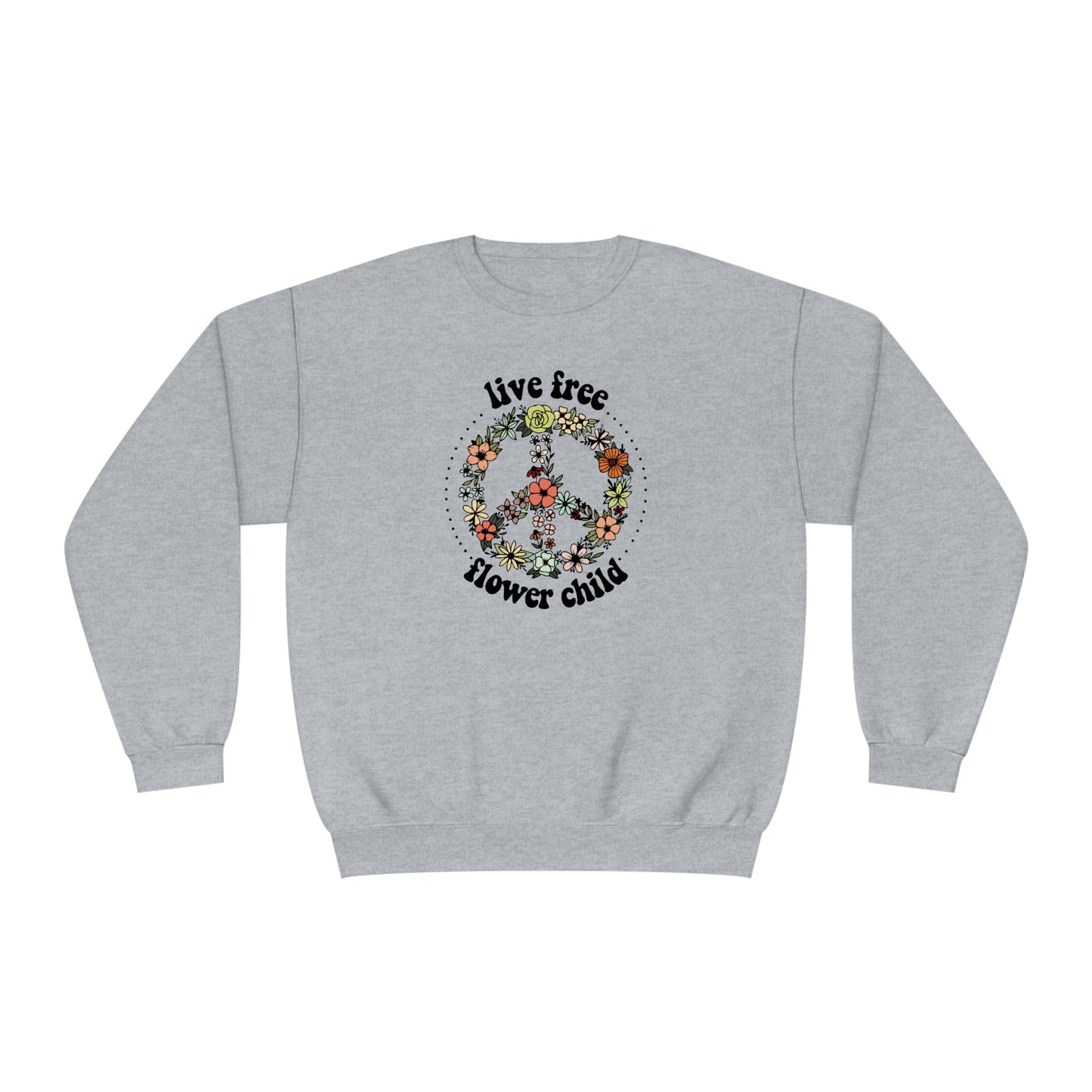 NWT - Wildflowers Flower Child Unisex NuBlend® Crewneck Sweatshirt