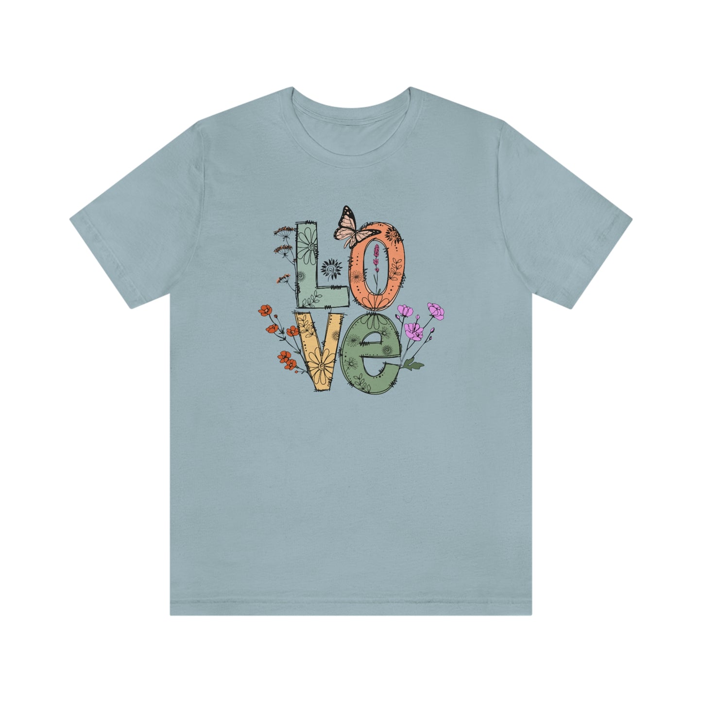 NWT - Wildflowers Love Unisex Jersey Short Sleeve Tee