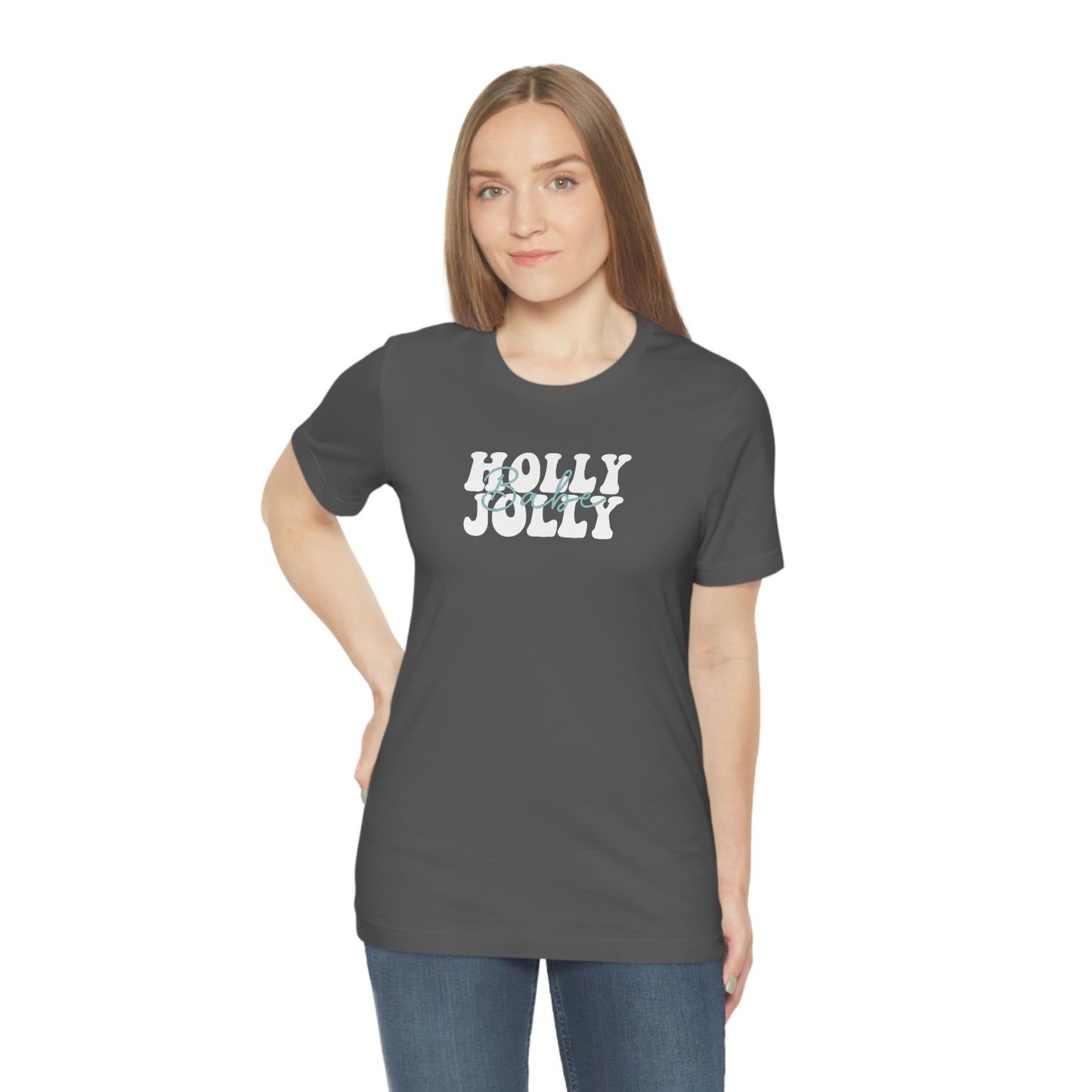 Holiday Holly Jolly Babe Unisex Jersey Short Sleeve Tee