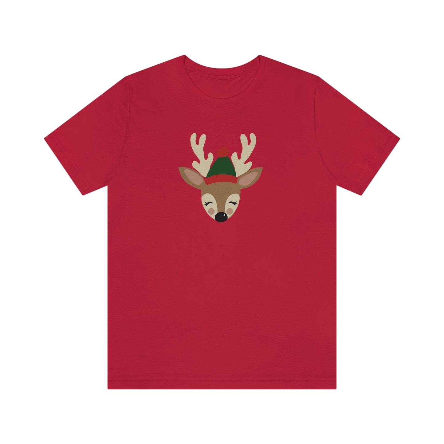 Holiday Reindeer Unisex Jersey Short Sleeve Tee