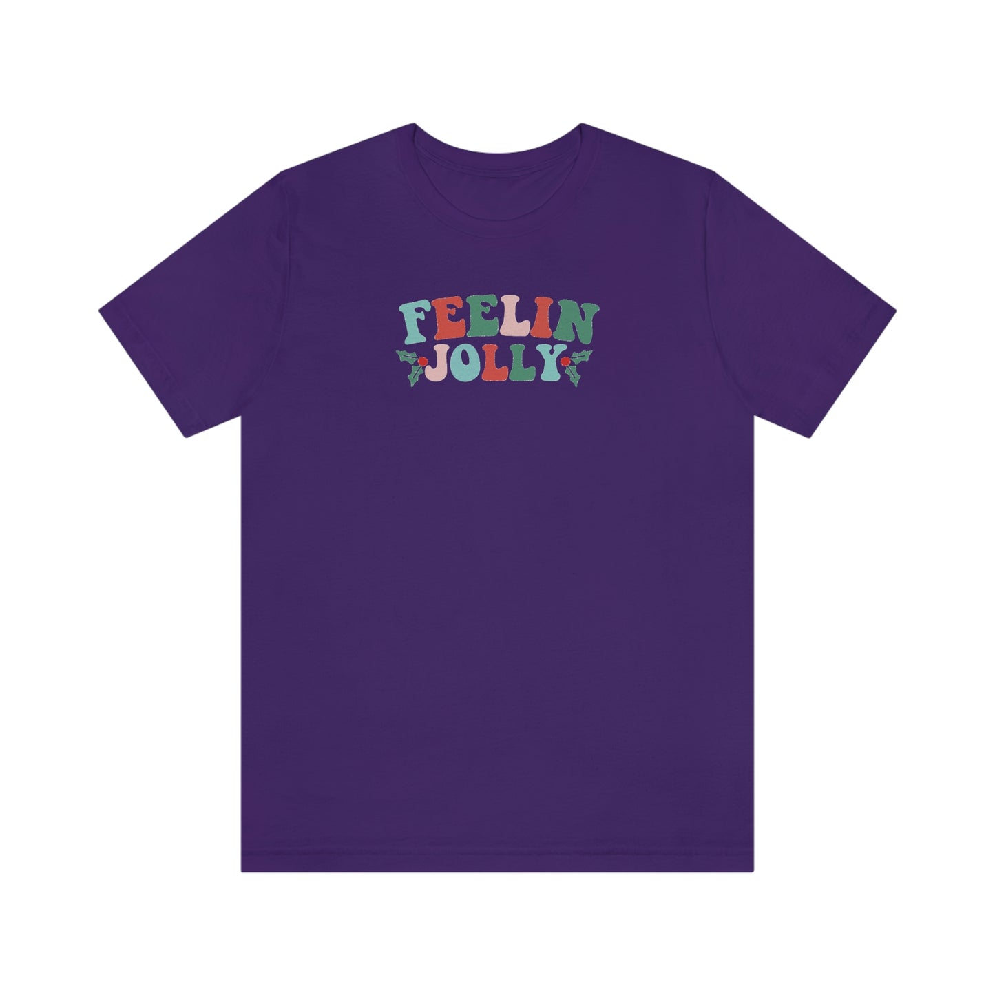 Holiday Feelin Jolly Unisex Jersey Short Sleeve Tee